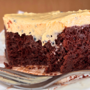 BOLO DE CHOCOLATE COM MARACUJÁ